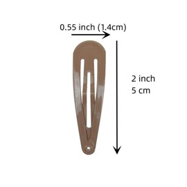 40 Pcs 2 Inch colorful Metal Snap Hair Clips No Slip Hair Barrettes For Women Hair Accessories(Brown)