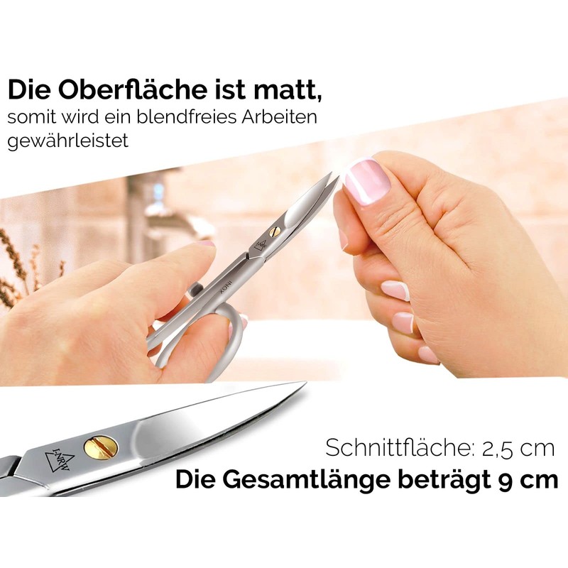 Nail Scissors with One-Sided Micro Toothing Toenail Scissors Stainless Steel
