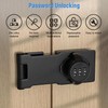 Forbabe Hasp with Combination Lock, 4.5 Inch Security Hasp Lock