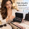 PU Leather Ring Jewelry Box – Multi-Ring Organizer with Velvet