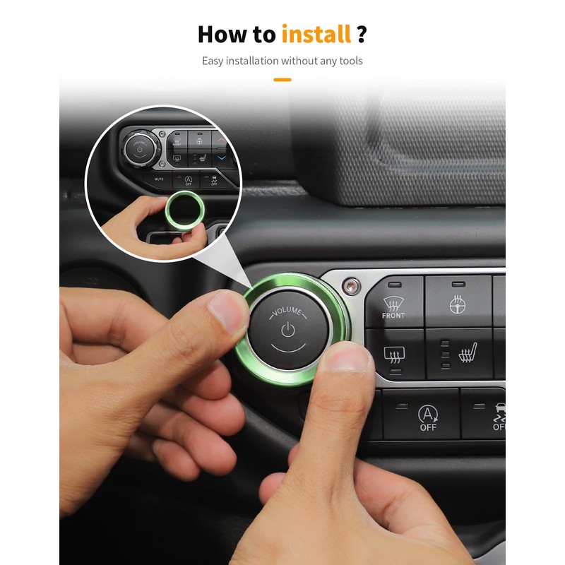 Hoolcar Window Switch Button Cover Volume Radio Air Conditioner Headlight