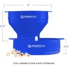 Collapsible Silicone Microwave Hot Air Popcorn Popper Bowl With Lid