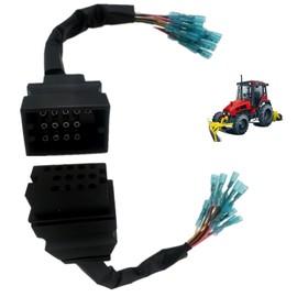 Snow Plow Wiring Harness Repair Kit MSC04753 MSC04754 for Boss Snowplow Blade,13 Pin Connector Repair Ends Vehicle Side and Plow Side
