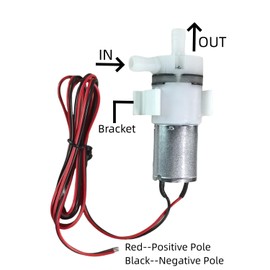 Replacement Water Pump Kit for G E Opal Ice Maker, 12V Little Silent Diaphragm Pump with Mounting Clip and Tubing