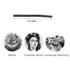 XHBTS Pack of 50 Natural Charcoal Willow Charcoal Length 13.5