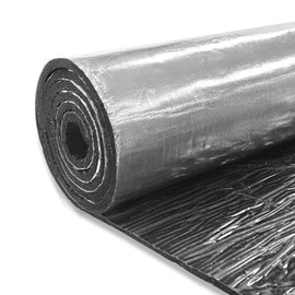 Aggsound 236mil Car Heat Shield Sound Insulation Mat Automotive Noise Deadening Thermal Barrier Self Adhesive Backed Blanket, Fiberglass Reflective Material High Protection Hood, 6mm 6sqft