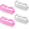 Larbois Handle Grip Nail Brush, Hand Fingernail Brush Cleaner Scrubbing