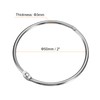 sourcing map 24Pcs 2 Inch Shower Curtain Rings Rustproof Metal