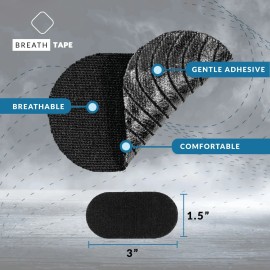 BREATH Tape Mouth Tape that's Hypoallergenic , Medical Grade, Cotton(LOT OF 2)