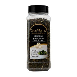 GranAroma Dried Broccoli Florets, Ready-to-Use, Soups & Sauces (7.2 Ounce)