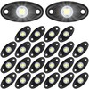 Treela 24 Pods White Rock Lights LED Wheel Well Underglow