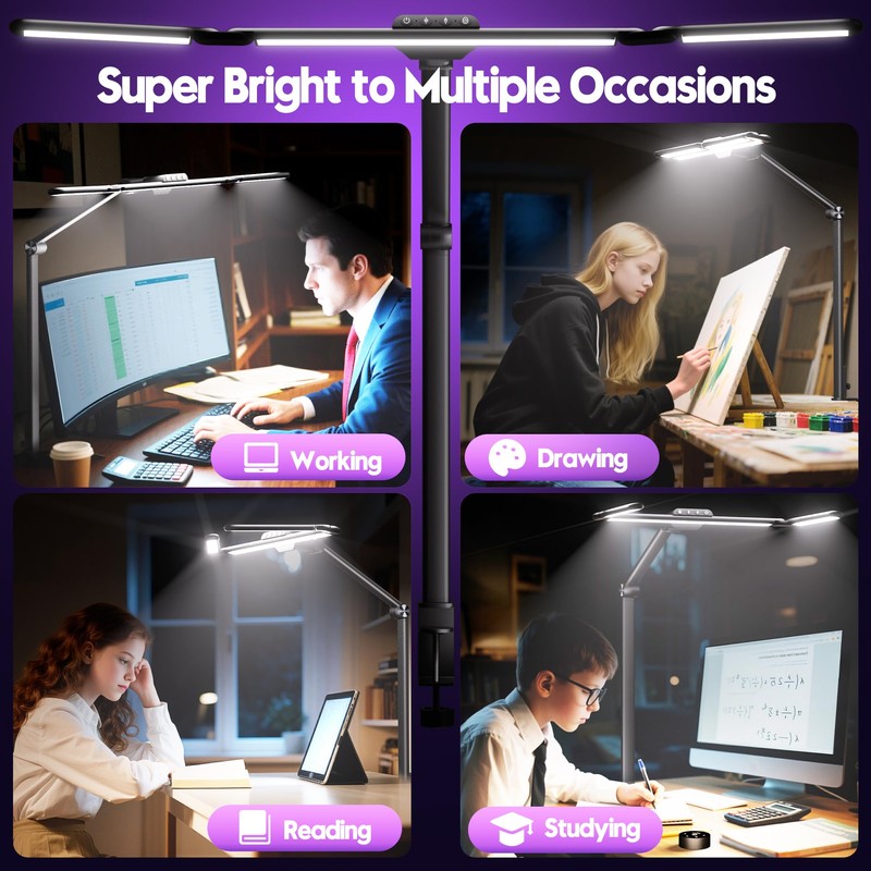 Quntis 32.5" Architect Desk Lamps for Office Home Dorm -