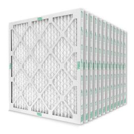Mann+Hummel 20x20x1 MERV 8 Pleated HVAC AC Furnace Air Filters. Case of 12. (Exact Size: 19.5 x 19.5 x 0.75 Inches)