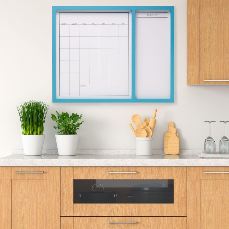 Mikasa Framed Calendar White Board and White Board Combo, Includes