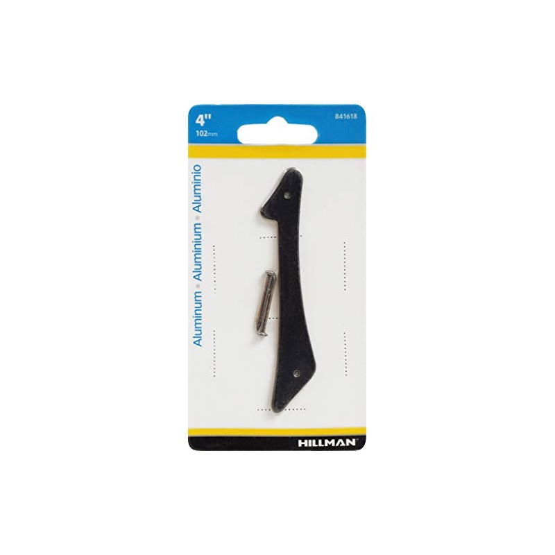 Hillman 841618 Black 4-Inch Nail Die Cast Aluminum, House Number