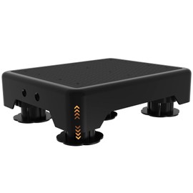 Adjustable Step Stool for Adults, Toddler Step Stools, 600 LBS Capacity Non-Slip Safety Step Platform for Elderly, Portable Stair Assist for Cars, Bedside, Kitchen, and Shower, Black