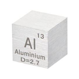 PATIKIL Aluminum Cube, 10mm Al Density Cube High Density Element Cube Unique Metal Cube Periodic Table of Elements Collections Lab Experiment Teacher Scientific Classes