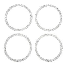 4PCS Bling Car Speaker Cover Vehicle Door Audio Speaker Reflective Trim Rings Interior Accessories