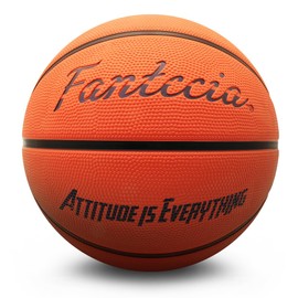 Fantecia Basketball, Rubber Basketballs with Pump, Youth Basketball for Indoor and Outdoor