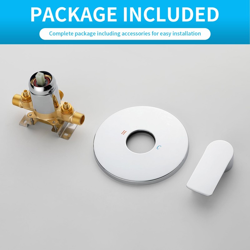 Taplong Single-Function Shower Valve Handle Trim Kit Polished Chrome