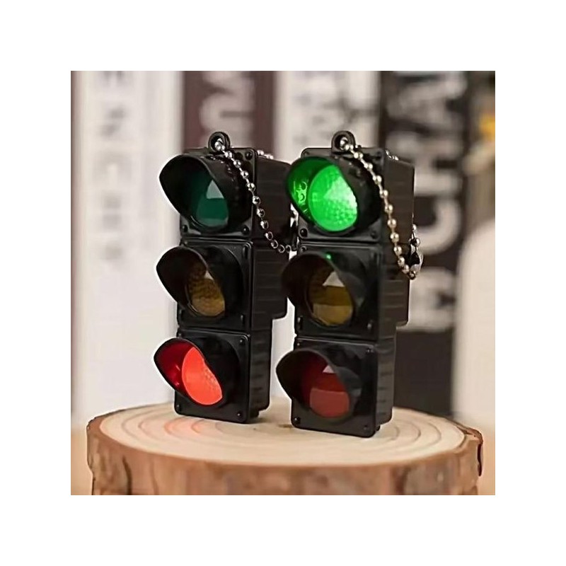 깜박 깜박 신호등 열쇠고리 가방고리 키링 Flashing Traffic Light Keychain