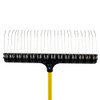 THE GROUNDSKEEPER II Rake 55-inch Lightweight Fiberglass Handle, 21-inch Head,