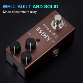 lotmusic Kmise Digital Delay Electric Guitar Effects Pedal Mini Single Type DC 9V True...