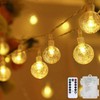 Metaku Globe String Lights Fairy Lights Battery Operated 16.4ft 50LED