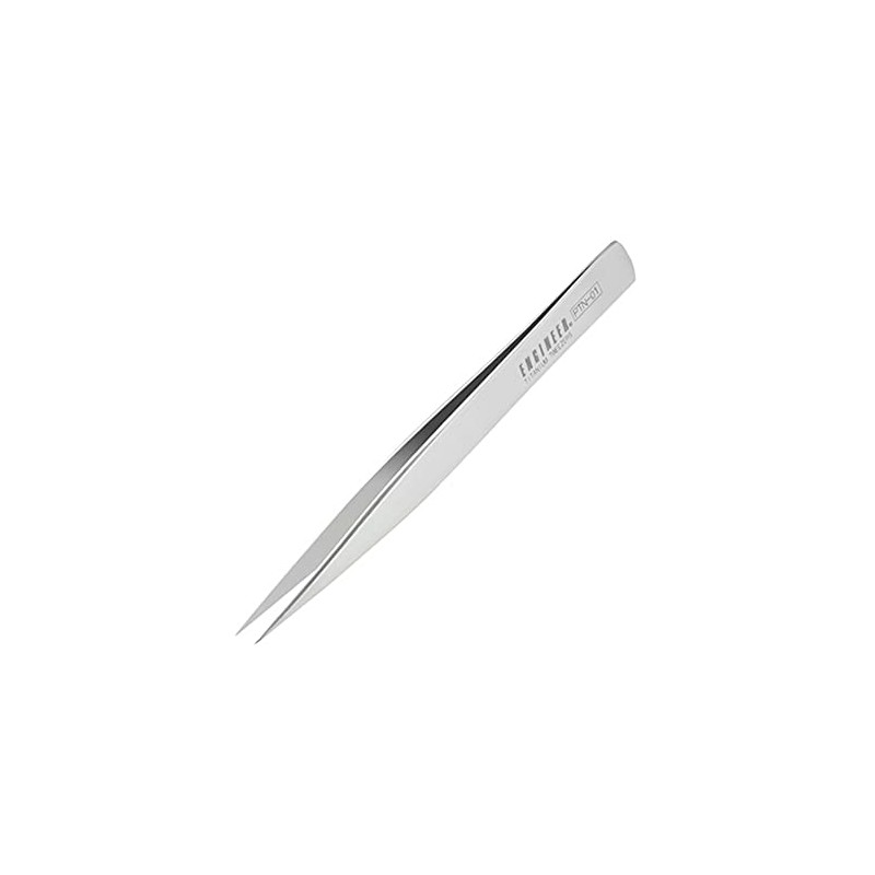 Titanium Tweezers, fine Pointed Tips (125mm). Made in Japan. ENGINEER