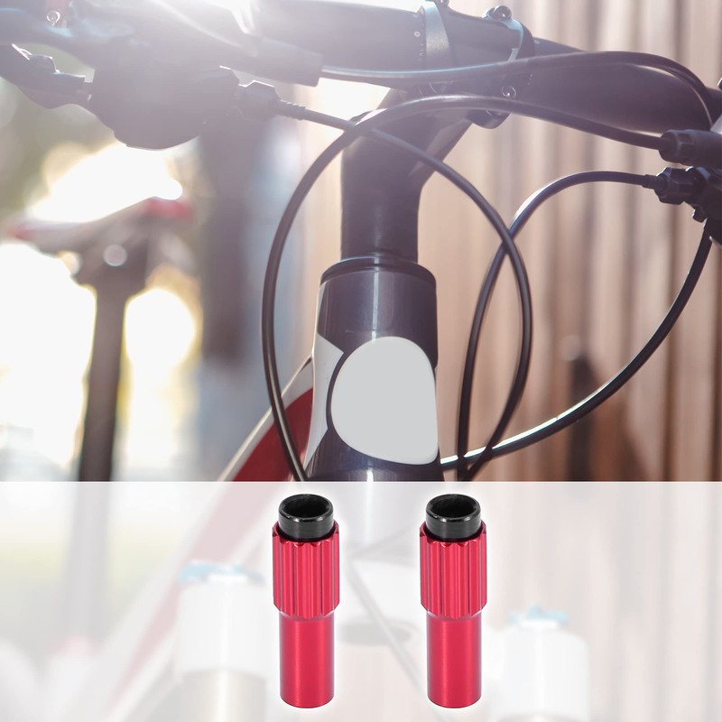 X AUTOHAUX 2 Pcs Red Metal Bicycle Cable Adjuster Brake