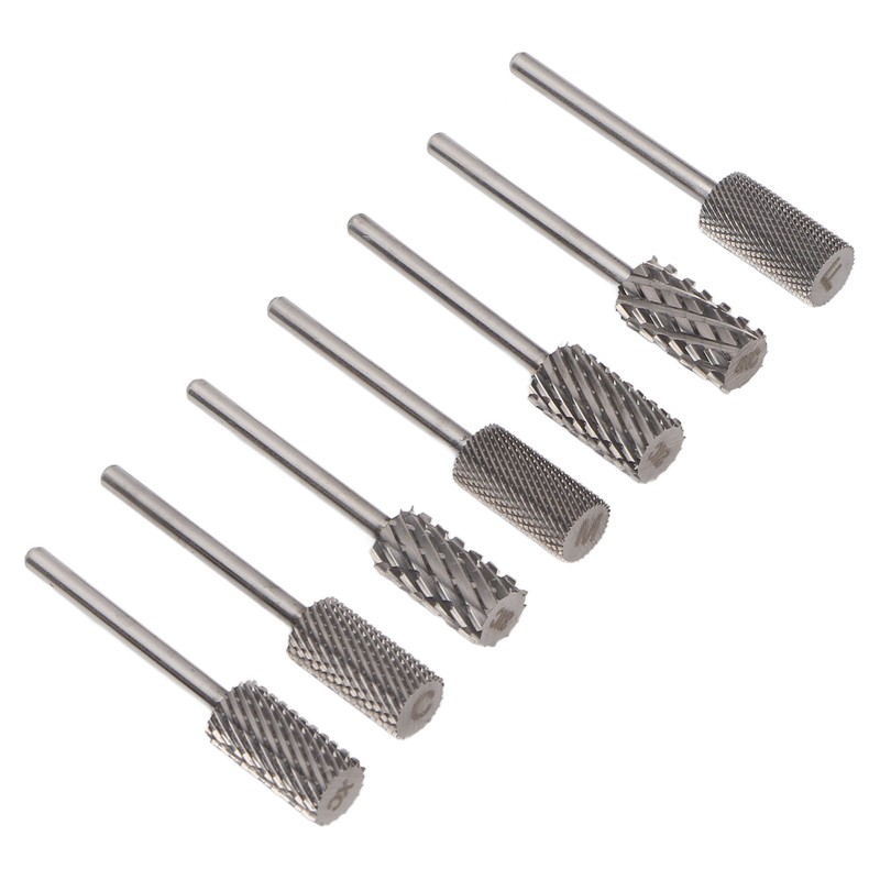 7pcs Nail Grinding Bits Professional Portable Nail Gel Removal Tungsten