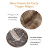 PANEWAY 20 Inch Hair Toppers for Women Synthetic Fiber Topper