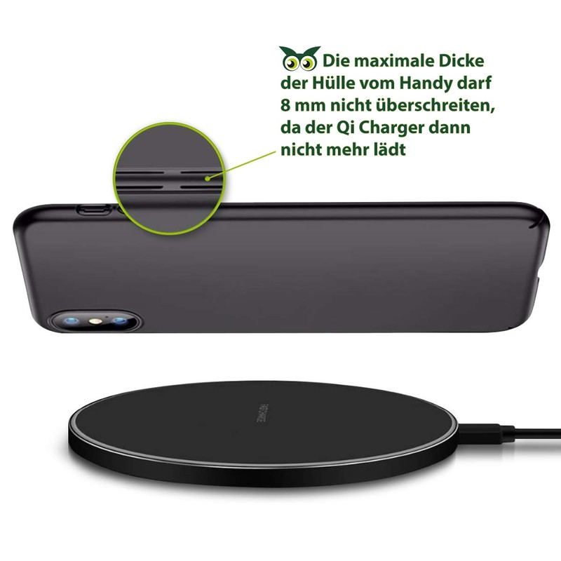QI Wireless Charging Station Compatible with Gigaset GX6 Pro GX4