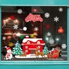 Dozesheep Christmas Window Clings Stickers, Xmas Snowflake Sticker, Santa Claus