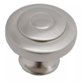 LIBERTY Geary Round Ring Cabinet Knob Pull Satin Nickel P29526-SN-C 25+FREESHIP