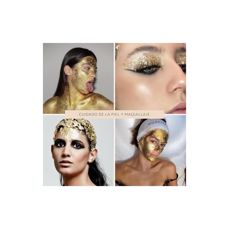 MODA TURÍN - 20 Láminas Oro Genuino Comestible 24K 4.33