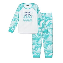 Cuddl Duds Girl CUDDL DUDS Stay Cozy Panda 2-Piece Fleece Pajama Set Size Small (6/6X) NWT