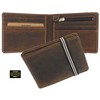VISCONTI Leather Wallet with Elastic Closure RFID Blocking and Tap
