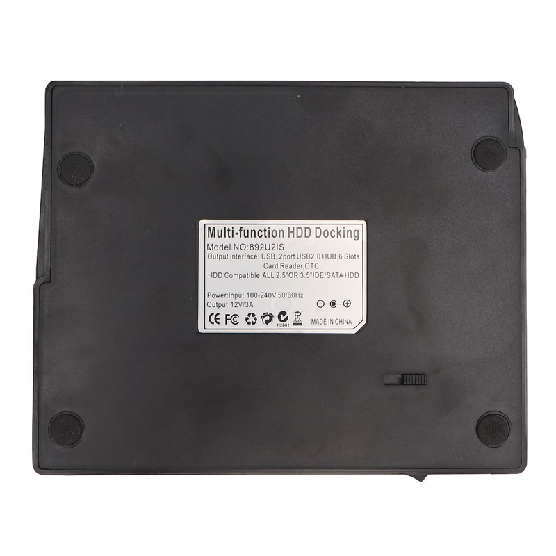 Hard Drive Docking Station USB2.0 Dual Bay 12TB Support OTB