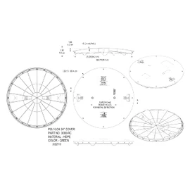 Polylok 24" Septic Tank Cover/Lid (PN: 3008-RC)