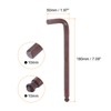 HARFINGTON Ball End Hex Key Wrench 10mm S2 Steel L-Shape