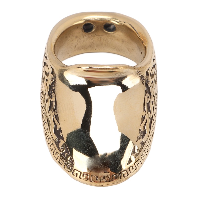 Archery Thumb Rings Good Protection Engraving Pattern Brass Finger Protector
