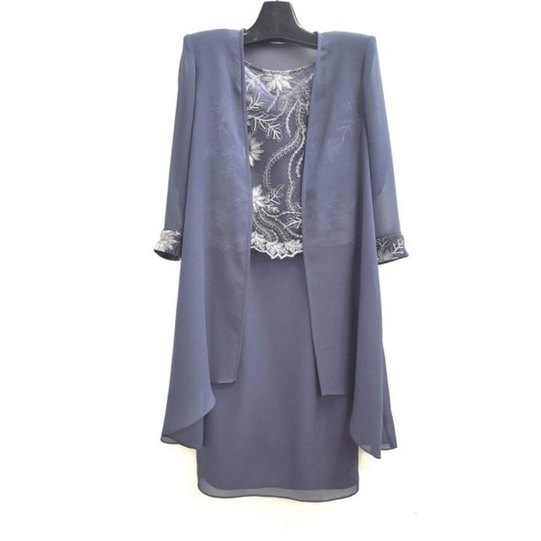 Le Bos Women's Jacket Dress, Slate, 10