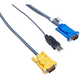 ATEN PS/2 to USB Intelligent KVM Cable (6 m.) - SPHD15M to VGA and USB A 2L5206UP, 20 Feet