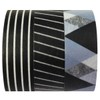 Wrapables Tuxedo Japanese Washi Masking Tape (Set of 3), 10M