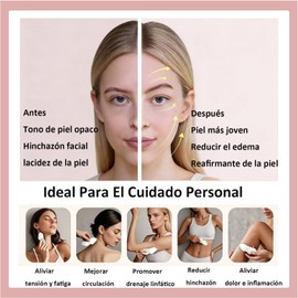 Lumbor37 Guasha Acero Inoxidable, Juego de Herramientas de Raspador Muscular Gua Sha de Acero Inoxidable 4 en 1, para Liberación Miofascial, Terapia Física y Masaje de Tejidos Profundos