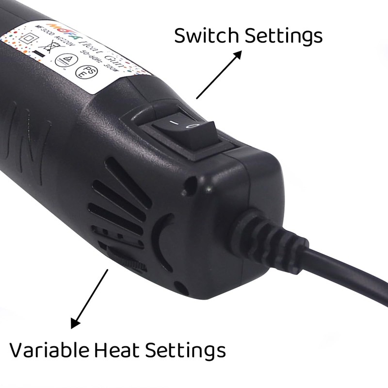 mofa Temp Regulation Heat Gun Temp Range (150°C-280°C), 6.6ft Cable,