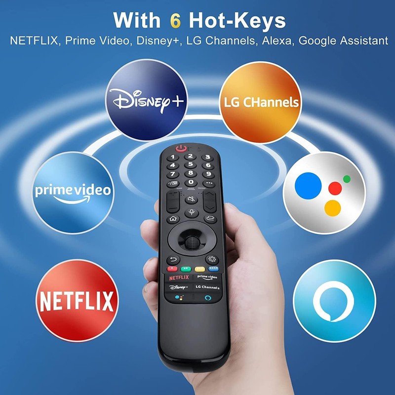 Magic Remote for LG-Smart-TV Remote Control Replacement with Voice Function