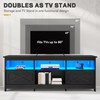 YITAHOME TV Stand for 80/75/70 Inch TVs with LED Lights,