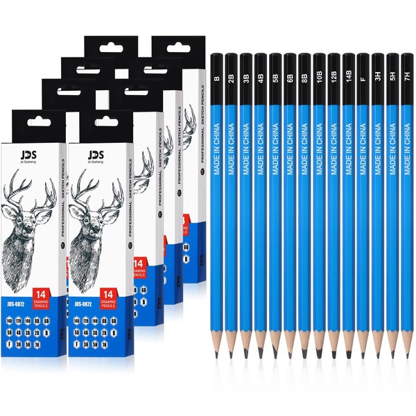 Humyoun 112 Pcs Graphite Sketch Pencil Set Professional Drawing Sketching
